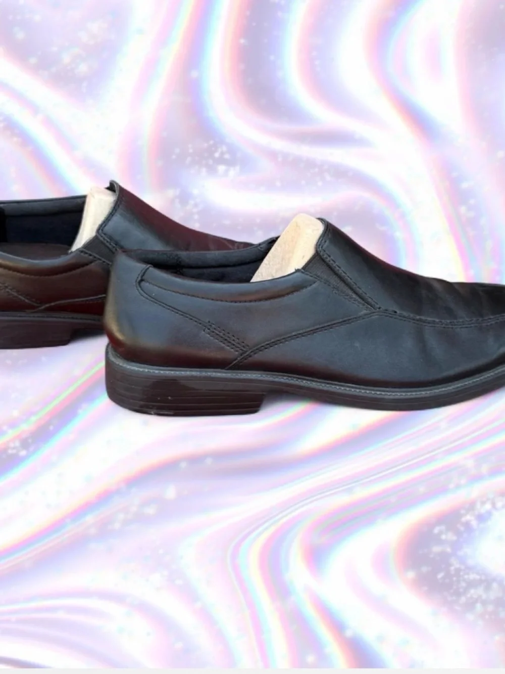 Bostonian Black Leather Slip-On Loafers